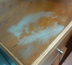 HOW TO REMOVE A WATER STAIN FROM YOUR WOOD FURNITURE IN 5 MINUTES!