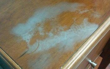 HOW TO REMOVE A WATER STAIN FROM YOUR WOOD FURNITURE IN 5 MINUTES!