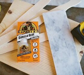diy marble and wood cutting board