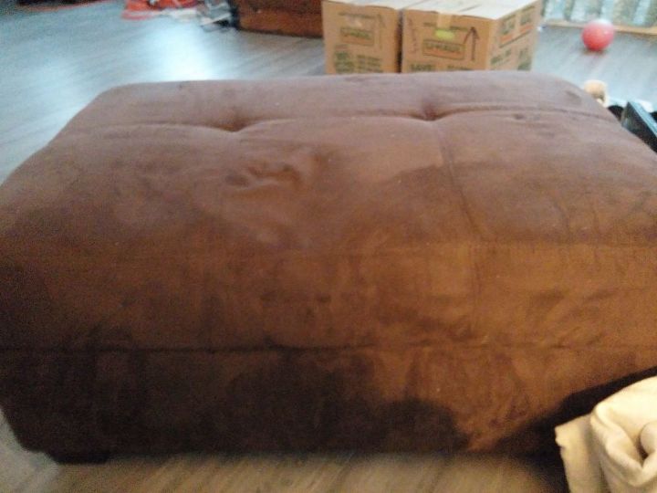 a simple cover for my footstool, my old ottoman