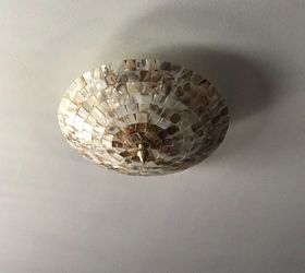 mother of pearl ceiling light cover