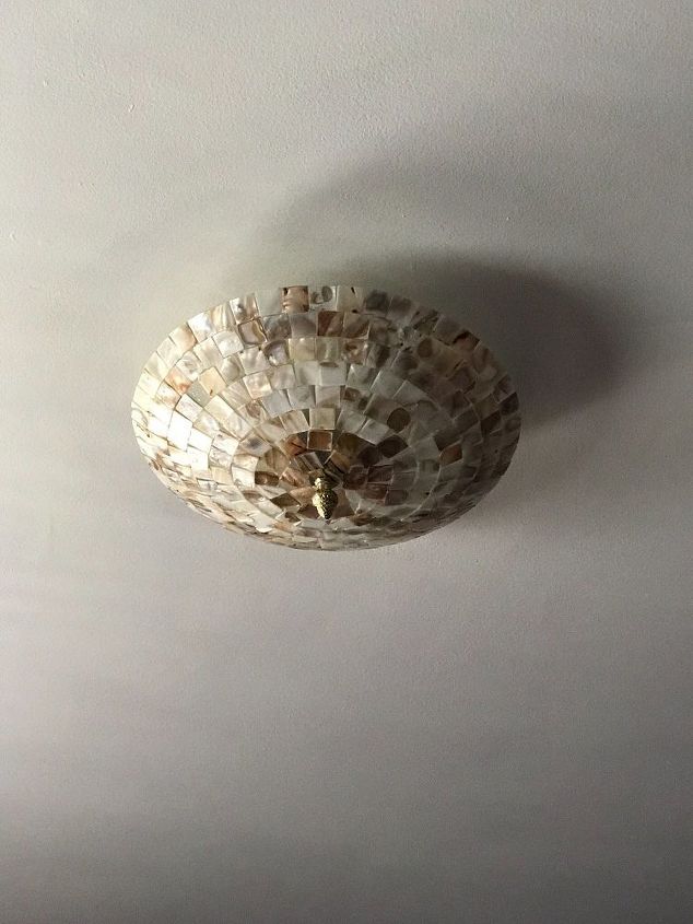 mother of pearl ceiling light cover