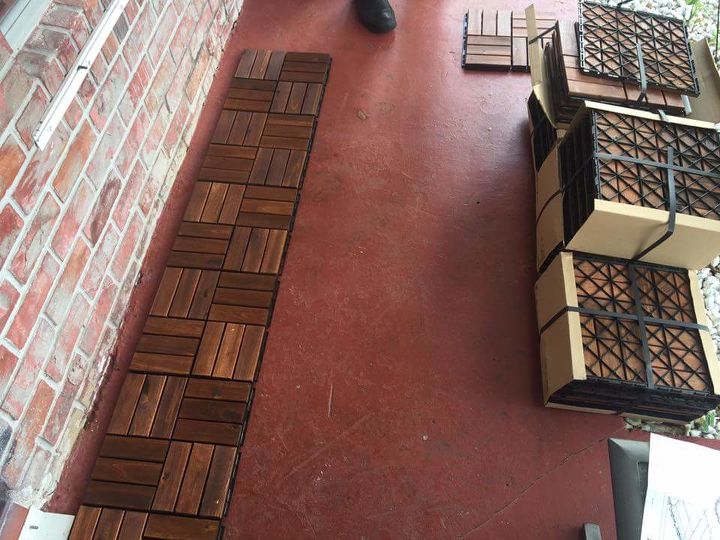 wooden floor front porch