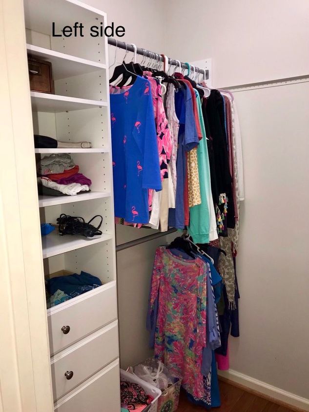 q any ideas on finishing organizing the rest of my closet redo