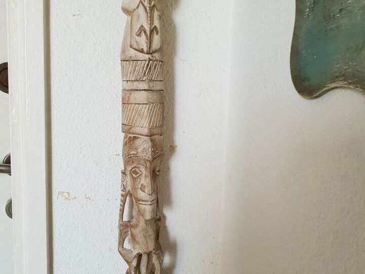 q i have finished doing a tikki pole king of thing with chalk paint how