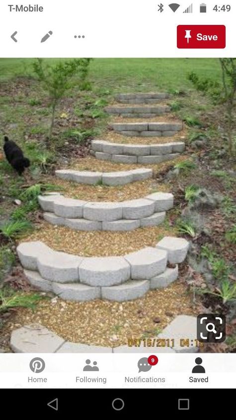 i want to put steps in a slope