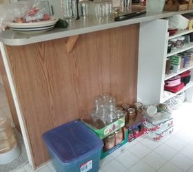 new kitchen shelves as part of an island