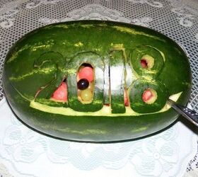 fresh watermelon centerpiece