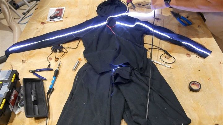 diy led light costume