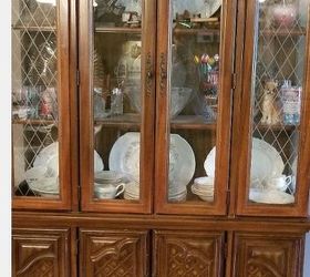 how can i refinish this china cabinet