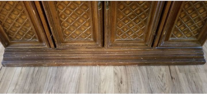 how can i refinish this china cabinet
