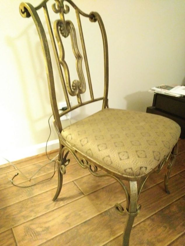how to update wrought iron chairs