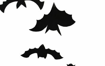  Decoração de Halloween com morcegos pendurados