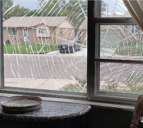 giant spider decoration on house