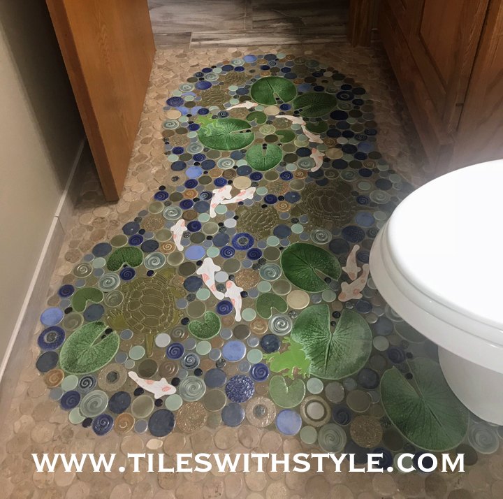 bathroom mosaic handmade tile oasis
