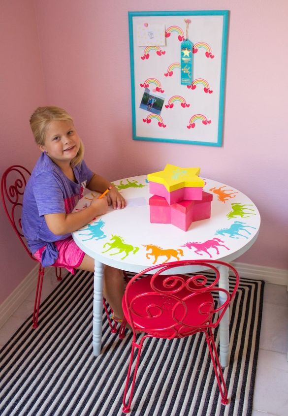 como fazer um modelo para uma mesa infantil
