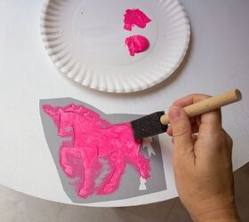 how to stencil a kids table