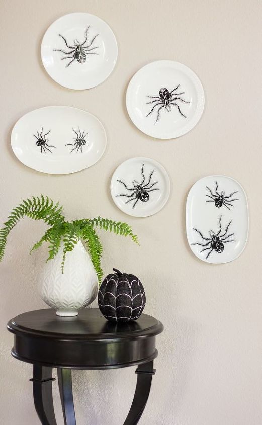 placa de parede de aranha de halloween