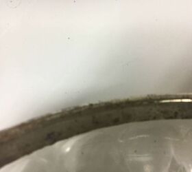 how to remove rust on a silver plated rim on a cut glass bowl