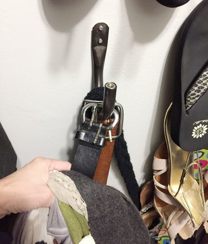 small closet organization ideas with curtain rods