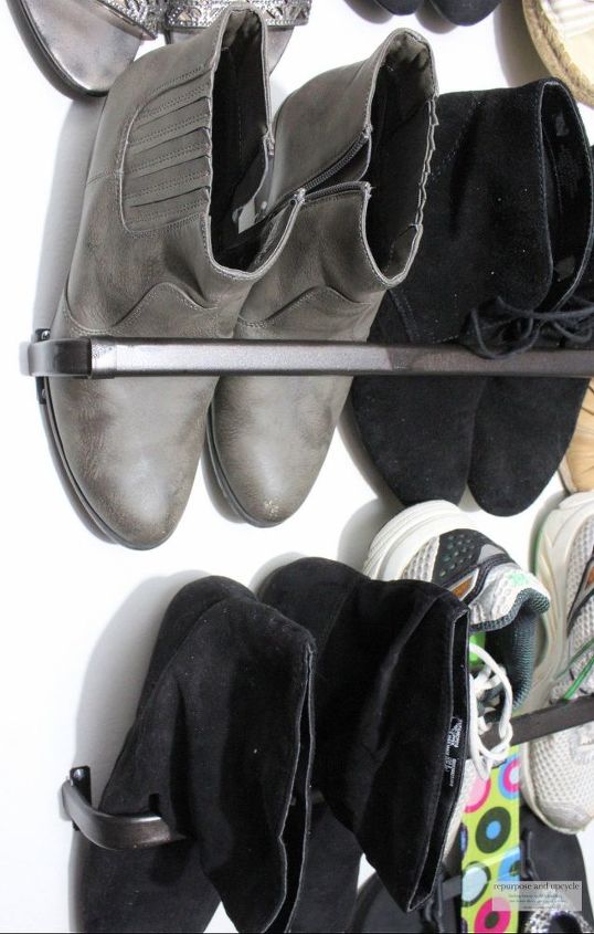 small closet organization ideas with curtain rods
