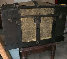 restoring an antique steamer trunk