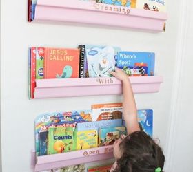 five diy rain gutter bookshelves under 10