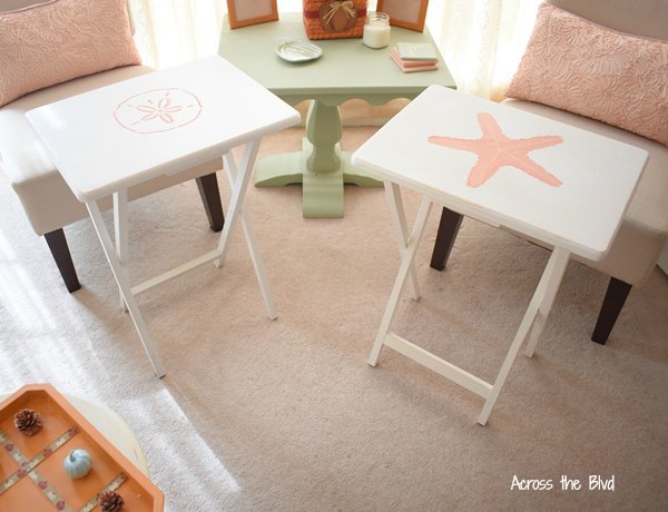tv tray table makeover