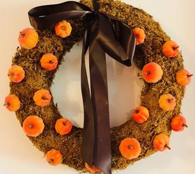 how to make a fall pumpkin wreath