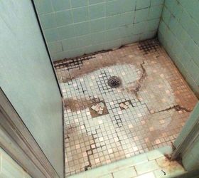 How to re-tile shower floor?