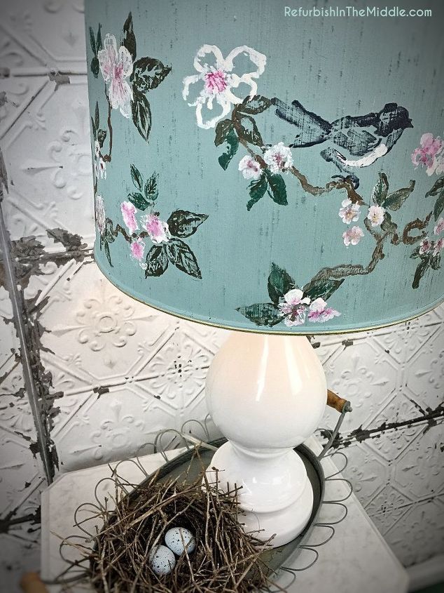 diy how to style a lampshade makeover