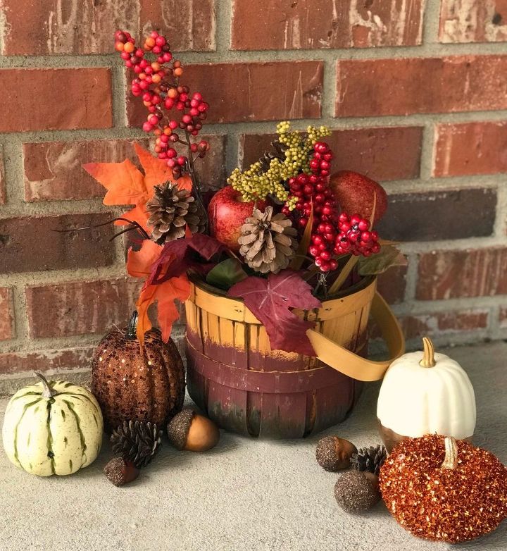 learn how to make this fun and festive fall decor centerpiece