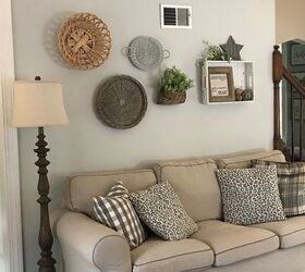 decorating above a sofa