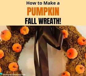 how to make a fall pumpkin wreath