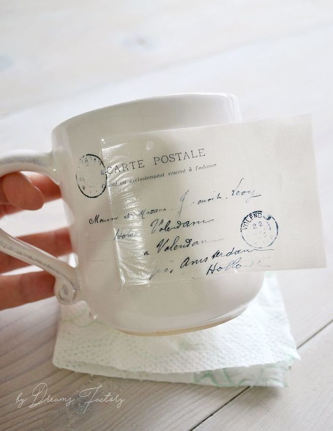 diy 5 minute decal transfer on a coffee mug