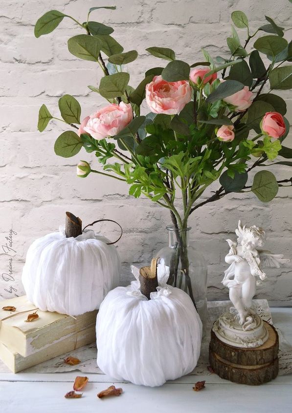 diy no sew fabric pumpkins ready in just 5 minutes