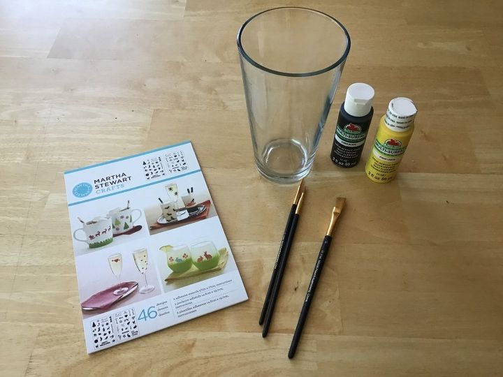 painting glasses with glass paint