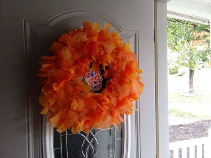 an updated halloween wreath