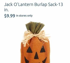 handmade halloween burlap jack o lantern
