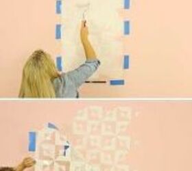 stenciled tile accent wall new trend alert