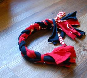 diy dog toy made from t shirts