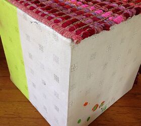 homegoods fabric covered ottoman hack