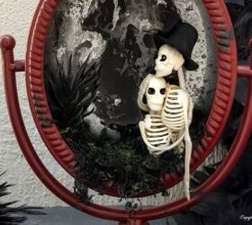 how to make a ghost in a mirror fun halloween decor