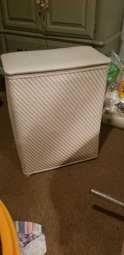 how do i upcycle a plastic laundry hamper