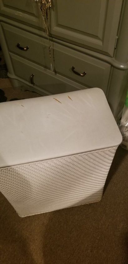 how do i upcycle a plastic laundry hamper