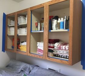 roll out broom storage and small update to my laundry room, Preparing cabinets for paint