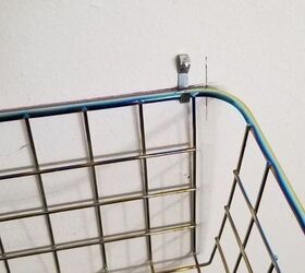 use wire baskets in your garage for an organized winter