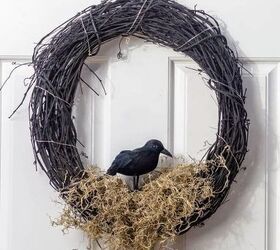 crow s nest halloween wreath