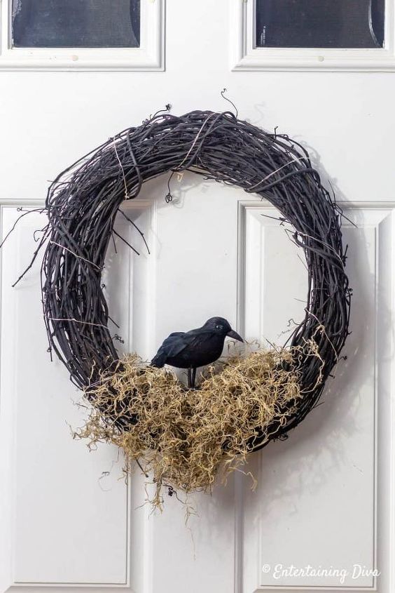 corona de halloween crow s nest