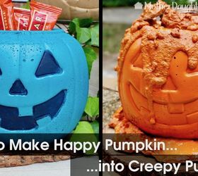 how to make a creepy concrete pumpkin